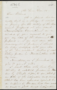 Letter from Abby Kelley Foster, At home, to William Lloyd Garrison, Dec. 15, [1855]