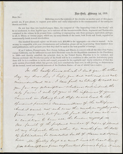 Letter from Hinton Rowan Helper, [New York], to William Lloyd Garrison, [1859]