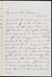 Letter from Martha Griffith Browne, 15 Carroll Place, Bleecker St[reet], New York, [N.Y.], to William Lloyd Garrison, Feb. 5th, [1859?]