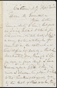 Letter from William Henry Fish, Cortland, N.Y., to William Lloyd Garrison, Sept. 4, [18]60