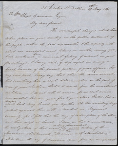 Letter from James Haughton, 35 Eccles St[reet], Dublin, to William Lloyd Garrison, 29th May 1861