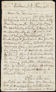 Letter from William Henry Fish, Cortland, [N.Y.], to William Lloyd Garrison, June 3, [18]61