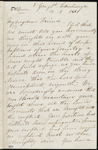 Letter from Eliza Wigham, 5 Gray St[reet], Edinburgh, [Scotland], to William Lloyd Garrison, 31 - 5 - 1861