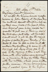 Letter from James Sloan Gibbons, N.Y., to William Lloyd Garrison, May 18th, 1862