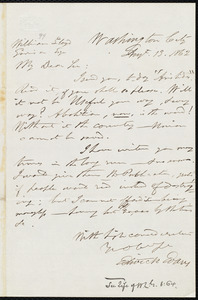 Letter from Estwick Evans, Washington City, [D.C.], to William Lloyd Garrison, Aug[us]t 13, 1862