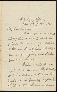 Letter from Oliver Johnson, Anti-Slavery Office, New York, to William Lloyd Garrison, 19 Feb. 1868