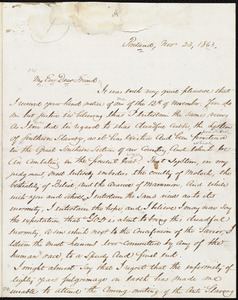 Letter from Samuel Fessenden, Portland, [Maine], to William Lloyd Garrison, Nov. 23, 1863