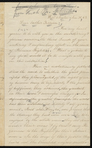Letter from Sarah Moore Grimké, West Newton, to William Lloyd Garrison, Nov. 30 / [18]63