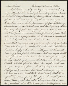 Letter from Thomas Garrett, Wilmington, [Delaware], to William Lloyd Garrison, 2 mo[nth] 24th [day] 1864