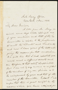 Letter from Oliver Johnson, Anti-Slavery Office, New York, to William Lloyd Garrison, 1 Dec. 1864