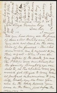 Letter from Louisa Grosvenor, Concord, [Mass.], to William Lloyd Garrison, July 3, [18]68