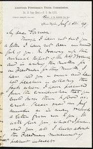 Letter from James Miller M'Kim, New York, [N.Y.], to William Lloyd Garrison, July 1st, 1867