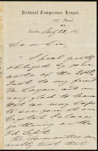 Letter from Robert Rae, London, [England], to William Lloyd Garrison, July 23, 1867