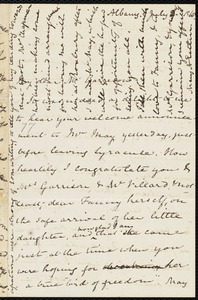 Letter from Mary Anne Estlin, Albany, [N.Y.], to William Lloyd Garrison, July 8, 1868