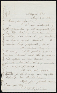 Letter from Thomas Wentworth Higginson, Newport, R.I., to William Lloyd Garrison, May 23, 1869