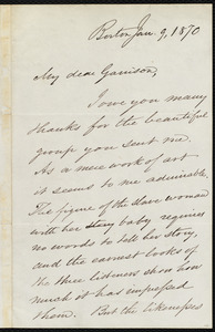 Letter from Samuel Edmund Sewall, Boston, [Mass.], to William Lloyd Garrison, Jan. 9, 1870