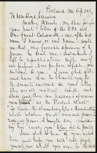 Letter from John Neal, Portland, Me, to William Lloyd Garrison, Ap[ril] 30 / [18]73