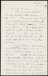 Letter from Samuel May, Leicester, [Mass.], to William Lloyd Garrison, June 13, 187