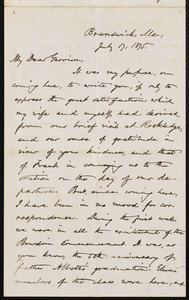 Letter from Oliver Johnson, Brunswick, Me, to William Lloyd Garrison, July 17, 1875