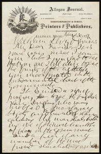 Letter from D. C. Henderson, Allegan, Mich[igan], to William Lloyd Garrison, March 30, 1877