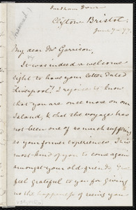 Letter from Mary Anne Estlin, Durdham Down, Clifton, Bristol, [England], to William Lloyd Garrison, June 7, [18]77
