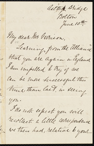 Letter from Annie Neill Hollins, Astley Bridge, Bolton, [England], to William Lloyd Garrison, June 10th, [1877]