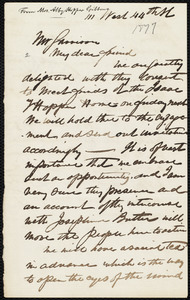 Letter from Abby Hopper Gibbons, 111 West 44th St[reet], N.Y., to William Lloyd Garrison, Dec. 27 / [18]77