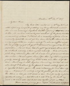 Letter from Sarah Moore Grimké, Brookline, [Mass.], to Anne Warren Weston, 12th Mo[nth] 1st [day] 1837