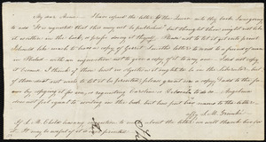 Letter from Sarah Moore Grimké, to Anne Warren Weston, [1837]