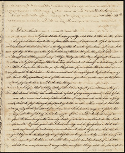 Letter from Angelina Emily Grimké, Fort Lee, [N.J.], to Anne Warren Weston, 10 mo[nth] 14th [day] [1838]