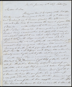 Letter from John Bishop Estlin, Bristol, to Samuel May, January 16th, 1847