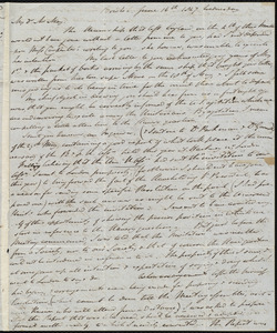 Letter from John Bishop Estlin, Bristol, to Samuel May, June 16th, 1847
