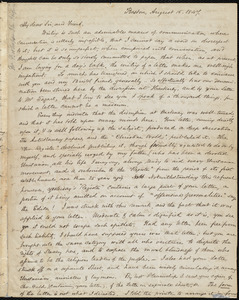 Letter from Samuel May, Boston, to John Bishop Estlin, August 15, 1847