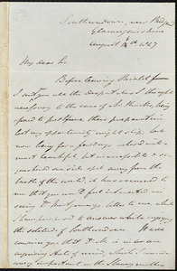 Letter from John Bishop Estlin, Southerndown, Glamorganshire, [Wales], to Samuel May, August 16th, 1847