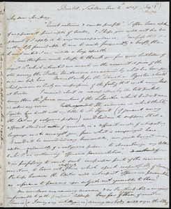 Letter from John Bishop Estlin, Bristol, to Samuel May, September 2nd, 1847 - (Sep. 3rd)