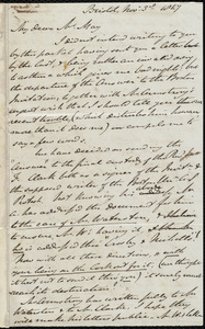 Letter from John Bishop Estlin, Bristol, to Samuel May, Nov. 3rd, 1847