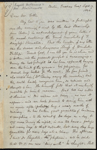 Letter from Samuel May, Boston, to John Bishop Estlin, Sept. 19, 1848