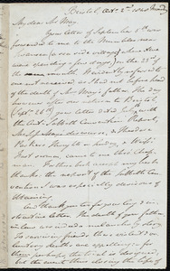 Letter from John Bishop Estlin, Bristol, to Samuel May, Oct. 2nd and 3rd, 1848