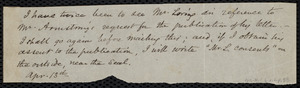 Three fragments of correspondence from Samuel May, to John Bishop Estlin, [1848]