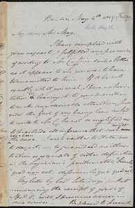 Letter from John Bishop Estlin, Bristol, to Samuel May, May 4th, 1849