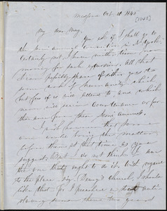 Letter from Caleb Stetson, Medford, [Mass.], to Samuel May, Oct. 16, 1845