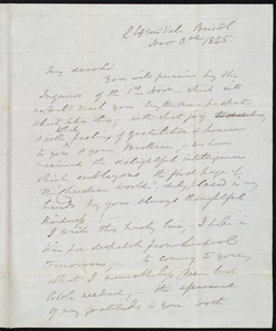 Letter from George Armstrong, Bristol, to Samuel May, Nov. 3rd, 1845