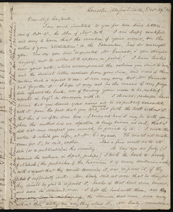 Letter from Samuel May, Leicester, Massachusetts, to Mary Carpenter, Dec. 29, '45