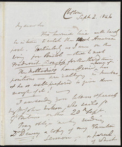 Letter from George Armstrong, Clifton, [Bristol], to Samuel May, Sept. 2, 1846