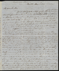 Letter from John Bishop Estlin, Bristol, to Samuel May, May 18th, 1847