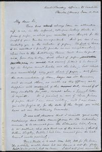 Letter from Samuel May, Boston, to Richard Davis Webb, Jan. 13, 1848