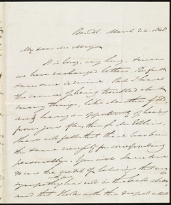 Letter from William James, Bristol, to Samuel May, March 24, 1848