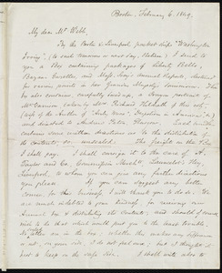 Letter from Samuel May, Boston, to Richard Davis Webb, February 6, 1849