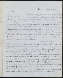 Letter from Edward Brooks Hall, Providence, [R.I.], to Samuel May, Oct. 22, 1850