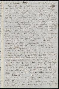 Copy of a letter from Samuel May, Leicester, Mass., to Edward Brooks Hall, [Oct. 24th, 1850?]